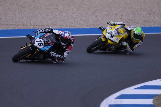 October 11, 2026, Cascais, Lisboa, Portugal: ESTORIL, PORTUGAL - OCTOBER 11: Loris Baz of France and MGM Optical Express Racing during the Superpole Race during day three of the World Superbikes Estoril Round at Circuito Estoril on October 11, 2026 in Estoril, Portugal Cascais Portugal - ZUMAl192 20261011_zsp_l192_045 Copyright: xMiguelxLemosx