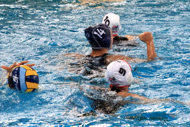 11.10.2026, GER, DEU, Deutschland Wasserball Frauen ,Wasserball Champion League Qualifikation, Saison 2026, Berlin, Spandau 04 vs. Pallanuoto Trieste Paola Di Maria ( Pallanuoto Triest 14 ), Jubel, jubelt, Freude, Glueck, gluecklich, positive Emotionen, nordphoto GmbH Engler Berlin Schwimmhalle-Schoeneberg Berlin Deutschland Copyright: xNordphotox xEnglerx
