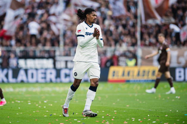 2. Bundesliga: FC St. Pauli vs. Karlsruher SC, 11.10.2026 Sandro TrÃ moulet (Karlsruher SC, 24); Fußball, 2. Bundesliga, 7. Spieltag: FC St. Pauli vs. Karlsruher SC am 11.10.2026 im Millerntor-Stadion, Hamburg DFL REGULATIONS PROHIBIT ANY USE OF PHOTOGRAPHS AS IMAGE SEQUENCES AND OR QUASI-VIDEO. Copyright: xBEAUTIFULxSPORTS Tonhäuserx