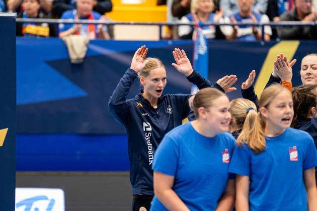 HSG Blomberg-Lippe (GER) vs. Odense Handbold (DEN), Handball, EHF Champions League Women, Gruppenphase, 11.10.2026, Saision 2026 2027, Lemgo Johanna Bundsen (Odense Handbold, 01) beim Einlaufen Lemgo Phoenix Contact Arena Deutschland