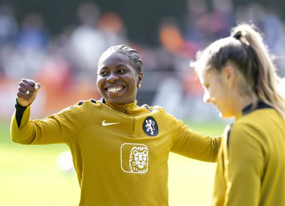 ZEIST - Lineth Beerensteyn during a training session of the Dutch women s football team in preparation for the World Cup qualifying match against Hungary. SANDER KONING ANP xVIxANPxSportx xxANPxIVx 572122556 originalFilename: 572122556.jpg