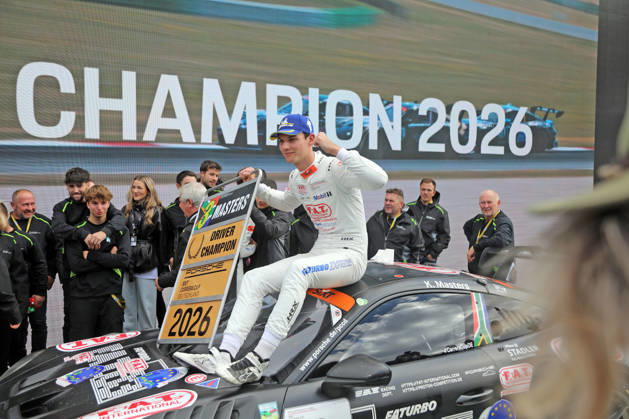 Porsche Sixt Carrera Cup Deutschland Finale Hockenheimring 09. - 11. Oktober 2026 Porsche Sixt Carrera Cup Deutschland Finale Hockenheimring 09. - 11. Oktober 2026 Rennen Sonntag Im Bild: Keagan Masters (RSA) Porsche Sixt Carrera Cup Champion 2026 Copyright: xBEAUTIFULxSPORTS Bernhardtx