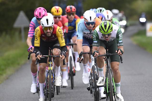 Paris Tours 2026 Cycling Race TOURS, FRANCE - OCTOBER 11 : Calabuig Estanislao (ESP) of Caja Rural - Seguros RGA during the 120th edition of Paris Tours an UCI ProSeries 1.Pro one day cycling road race for Men Elite of 216.2 km with start in Chartres and finish in Tours on October 11, 2026 in Tours, France, 11 10 2026 ( Motordriver Guy De Vuyst - Tours France  Copyright: xNicoxVereeckenx