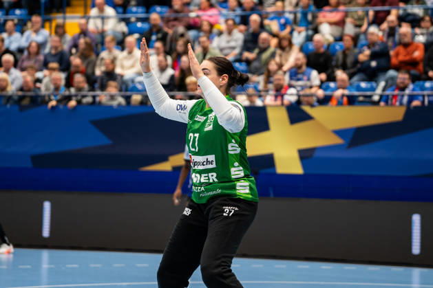 HSG Blomberg-Lippe (GER) vs. Odense Handbold (DEN), Handball, EHF Champions League Women, Gruppenphase, 11.10.2026, Saision 2026 2027, Lemgo Lara Lepschi (HSG Blomberg-Lippe, 27) Lemgo Phoenix Contact Arena Deutschland