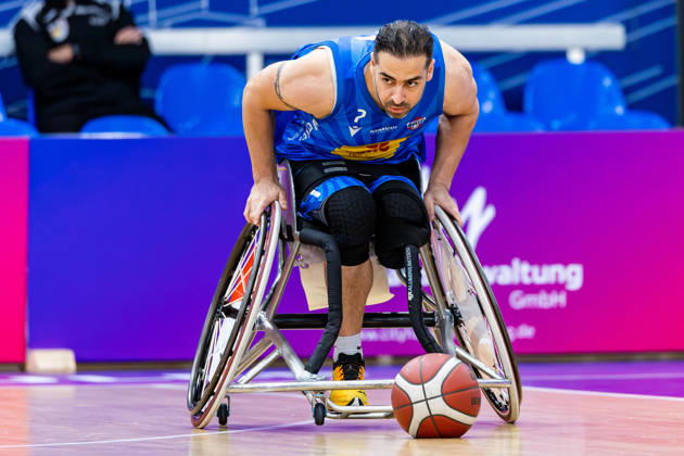 11.10.2026, GER, Rollstuhlbasketball, Maenner Frauen, Saison 26 27, Funke Cup, Hauptrunde, Thuringia Bulls - Spinto Muensterland Vahid Gholamazad (Thuringia Bulls) 99189 Elxleben Fit-In Freizeitanlage Sporthal Thueringen Deutschland