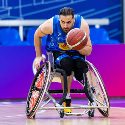 11.10.2026, GER, Rollstuhlbasketball, Maenner Frauen, Saison 26 27, Funke Cup, Hauptrunde, Thuringia Bulls - Spinto Muensterland Vahid Gholamazad (Thuringia Bulls) 99189 Elxleben Fit-In Freizeitanlage Sporthal Thueringen Deutschland