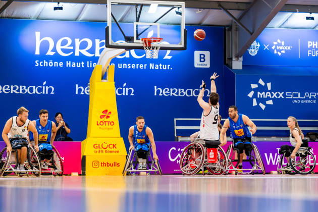 11.10.2026, GER, Rollstuhlbasketball, Maenner Frauen, Saison 26 27, Funke Cup, Hauptrunde, Thuringia Bulls - Spinto Muensterland Sven Diedrich (Spinto Muensterland) 99189 Elxleben Fit-In Freizeitanlage Sporthal Thueringen Deutschland