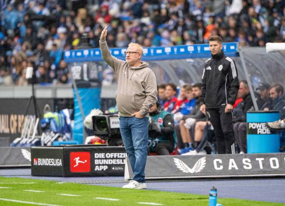 Fussball, Herren, Saison 2026 2027, 2. Bundesliga (7. Spieltag), Hertha BSC - SpVgg Greuther Fürth, Trainer Heiko Vogel (Greuther Fürth), 11.10.2026, Copyright: xMatthiasxKochx