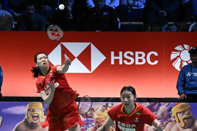 Chen Fan Shu Tian (R) and Luo Xu Min (L) of China during their women s doubles match against Lin Jhih Yun and Hsu Yin-Hui of Taiwan (not pictured) during the finals at the badminton Clash of Clans Arctic Open 2026 tournament in Vantaa, Finland, on October 11, 2026. - ANTTI AIMO-KOIVISTO Finland 2xHeiIMXFWY  Copyright: xAnttixAimo-Koivistox 2xHeiIMXFWY