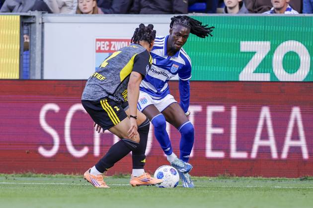 ZWOLLE , 11-10-2026 , MAC3park stadion , season 2026 2027 , Dutch Eredivisie football , match between PEC Zwolle and SC Cambuur , picture shows PEC Zwolle player Ibrahim Cissoko PEC - Cambuur  x208165146x Copyright: