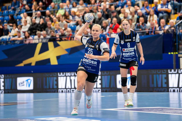 HSG Blomberg-Lippe (GER) vs. Odense Handbold (DEN), Handball, EHF Champions League Women, Gruppenphase, 11.10.2026, Saision 2026 2027, Lemgo Lilli Roepcke (HSG Blomberg-Lippe, 25) beim Spielaufbau Lemgo Phoenix Contact Arena Deutschland