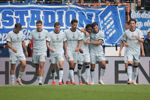 11.10.2026, xgrfx, Fussball 2.Bundesliga, VfL Bochum - Arminia Bielefeld v.l. Tor, Benjamin Boakye zum 0:1 (Arminia Bielefeld) Bochum