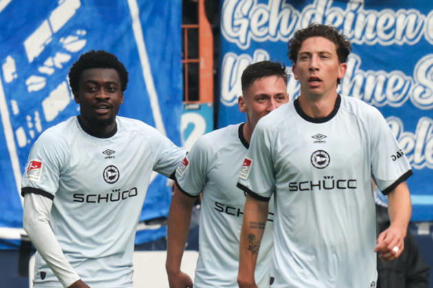 11.10.2026, xgrfx, Fussball 2.Bundesliga, VfL Bochum - Arminia Bielefeld v.l. Tor, Benjamin Boakye zum 0:1 (Arminia Bielefeld) Bochum