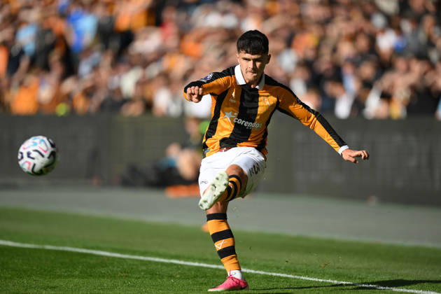 Hull City v Everton Premier League Hull City s Ryan Giles during the Premier League match at the MKM Stadium, Hull 11 10 2026 UK Newspapers OUT Copyright: xDanielxHamburyx FIL-24042-0021