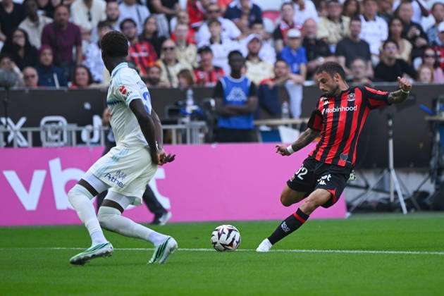 FOOTBALL : OGC Nice VS RC Strasbourg Alsace - Ligue 1 McDonald s - 11 10 2026 Jonathan Clauss (OGCN) - Ligue 1 McDonald™s match between OGC Nice and Racing Club de Strasbourg Alsace on October 11, 2026 at the Allianz Riviera Stadium in Nice. NiceFrance  Copyright: xWilliamxCannarellax
