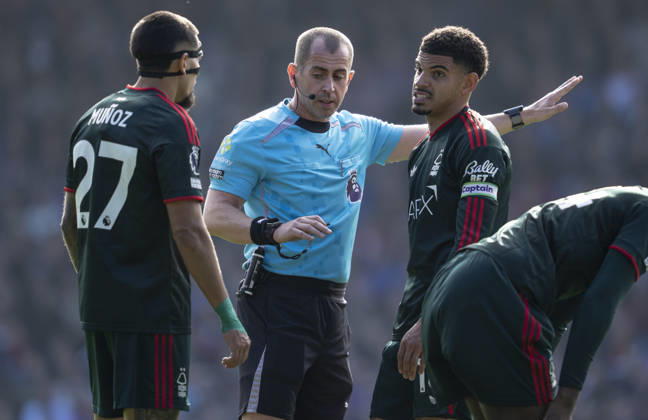Crystal Palace v Nottingham Forest, Premier League, Football, Selhurst Park, London, UK - 11 Oct 2026 Morgan Gibbs-White of Nottingham Forest reacts towards the referee during the English Premier League match at Selhurst Park, London London Selhurst Park Greater London UK, UK NEWSPAPERS OUT Copyright: xBenjaminxGilbertx