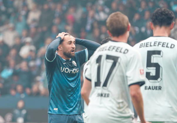 Deutschland: Fussball 2.Bundesliga 2026 2027, 7. Spieltag - VfL Bochum vs Arminia Bielefeld - Vonovia Ruhrstadion (Bochum): Torchance Berkan Taz (VfL Bochum, 10) Geste, Gestik, Emotion Bochum Vonovia Ruhrstadion Deutschland Copyright: xAymanxAlahmedx