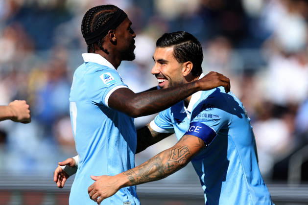 SOCCER - Serie A - SS Lazio vs. AC Monza Photo by IPA ABACAPRESS.COM89549577 - Rome, Italy - October 11, 2026: Nuno Albertino Varela Tavares (Defender) of Lazio scores a goal and celebrates with his teammates during the 2026-2027 Italian Serie A - Enilive Championship soccer match between SS Lazio and AC Monza at the Olympic Stadium in Rome. Rome Italy  Copyright: xIPAxSport ABACAx