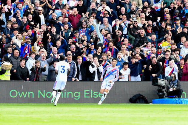 Crystal Palace v Nottingham Forest, Premier League GOAL CELEBRATION 1-1 Palace fans celebrate the equalising goal scored by Daichi Kamada of Crystal Palace during the Premier League match between Crystal Palace and Nottingham Forest at Selhurst Park, London, UK on 11 October 2026. London Selhurst Park Greater London UK Editorial use only DataCo restrictions apply See www.football-dataco.com , Copyright: xJeffxMoodx PSI-24982-0019