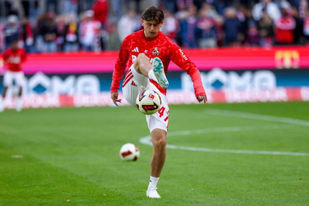 2026.10.11, xkwix, Fußball, Bundesliga, 1. FC Köln - Borussia Mönchengladbach, RheinEnergieSTADION, 5.Spieltag, Saison 2026 2027: Mikey Moore (1. FC Koeln 47) beim aufwaermen DFB regulations prohibit any use of photographs as image sequences and or quasi-video. Photo: xKamilxWilkowskixPressefotoKochx Nordrhein-Westfalen Deutschland