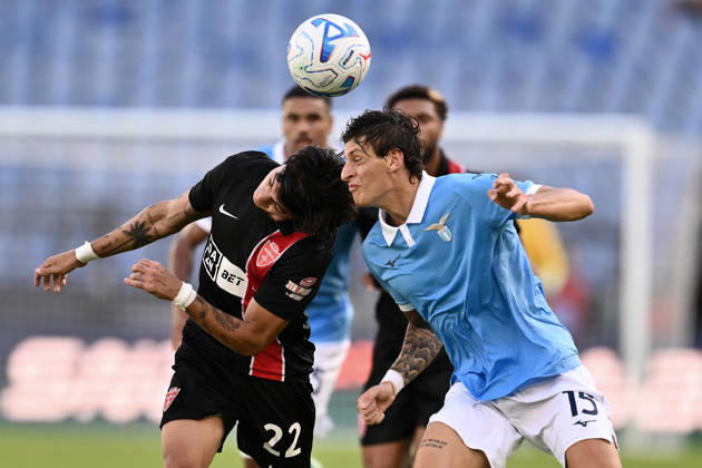 Dc Roma 11 10 2026 - campionato di calcio serie A Lazio-Monza foto Domenico Cippitelli Image nella foto: Romano Floriani Mussolini-Exequiel Oscar Zeballos 