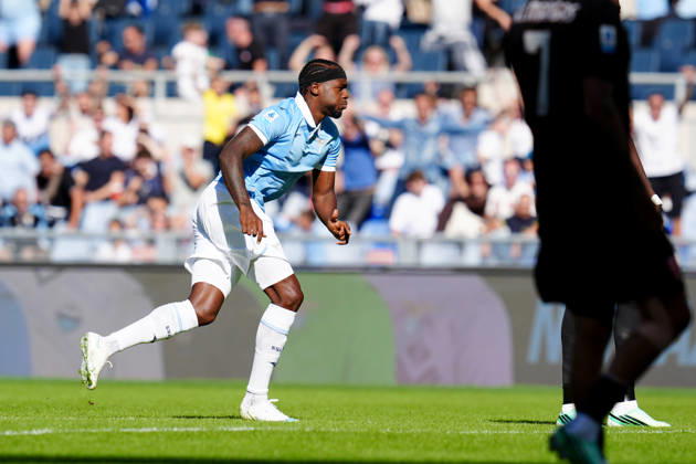 SS Lazio v AC Monza - Serie A Enilive Nuno Tavares of SS Lazio celebrates after scoring first goal during the Serie A Enilive match between SS Lazio and AC Monza at Olympic Stadium on October 11, 2026 in Rome, Italy. Rome Olympic Stadium Lazio Italy Copyright: xGiuseppexMaffiax 261011_SerieA_Lazio-Monza_GM_04243
