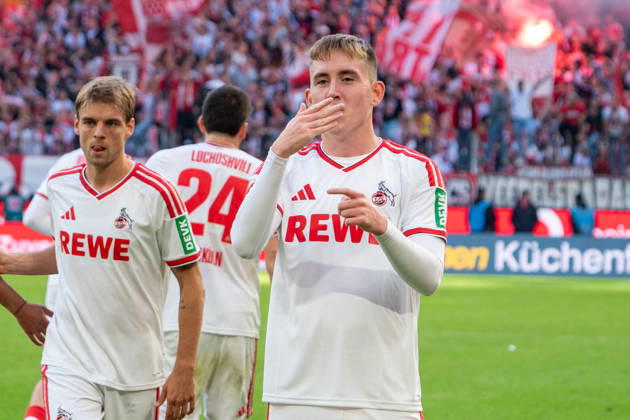 Deutschland: 1.Bundesliga 2026 2027, 5. Spieltag, 1.FC Köln vs Borussia Mönchengladbach, Sonntag, 11.10.2026 RheinEnergie-Stadion (Köln-Nordrhein-Westfalen): Tor und Torjubel zum 1:0 durch Isak Johannesson (1.FC Köln, 8). Freude, Emotionen, Jubel Köln RheinEnergier-Stadion, Köln Deutschland Copyright: xOrhanxHabashx
