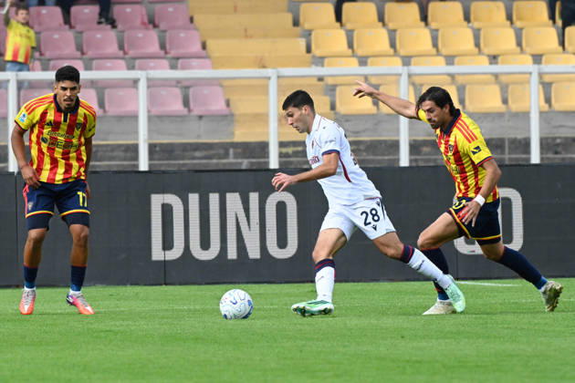 IPA89551982 - Nicolo Cambiaghi (Bologna FC) in action during the US Lecce vs. Bologna FC Italian Serie A soccer match in Lecce, Italy, on October 11, 2026  Copyright: xPasqualexGolia IPAxSportx xx IPA89551982