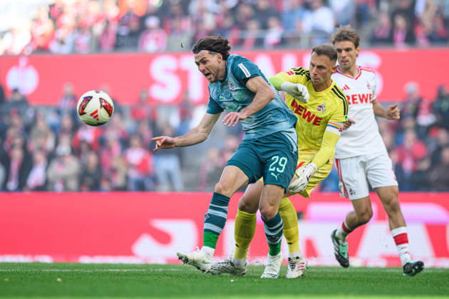 COLOGNE, GERMANY - 11 OCTOBER, 2026: Joe Scally, Marvin Schwaebe - The Bundesliga match 1. FC Koeln vs. Borussia Moenchengladbach at RheinEnergieSTADION.  Copyright: xVitaliixKliuievx