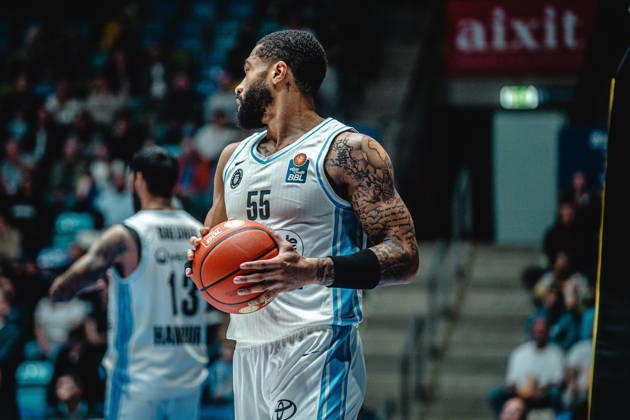 11.10.2026, xhfmx, Basketball easyCredit BBL Bundesliga, Frankfurt Skyliners - Veolia Towers Hamburg David Muenkat (Veolia Towers Hamburg) Frankfurt am Main