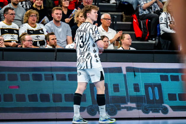11.10.2026, xdobgx, Handball Opel HBL, THW Kiel - Handball Club Hamburg v.l. Jarnes Faust (Kiel, 3) Freisteller, Einzelbild, Ganzkoerper Kiel