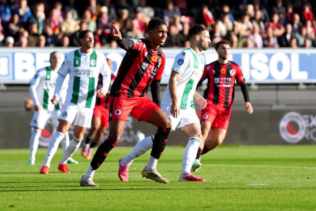 Eredivisie: Excelsior Rotterdam v FC Groningen Rotterdam - David Garden of Excelsior Rotterdam gestures during the eight competition round of the 2026 2027 Eredivisie season. The match is set between Excelsior Rotterdam and FC Groningen at Stadion Woudestein on 11 October 2026 in Rotterdam, Netherlands. (Hero Images Yannick Verhoeven) Copyright: xYannickxVerhoevenx
