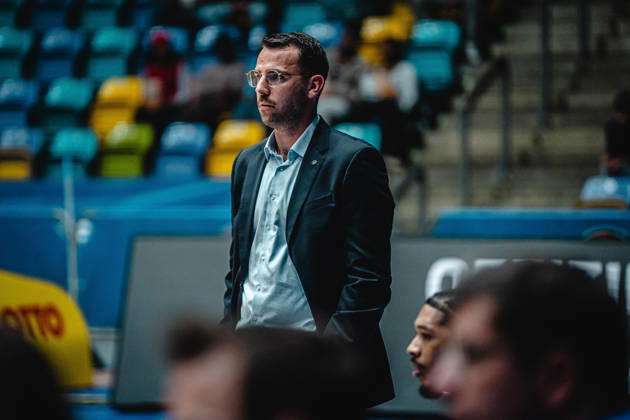 11.10.2026, xhfmx, Basketball easyCredit BBL Bundesliga, Frankfurt Skyliners - Veolia Towers Hamburg Benny Barloschky (Trainer Veolia Towers Hamburg) Frankfurt am Main