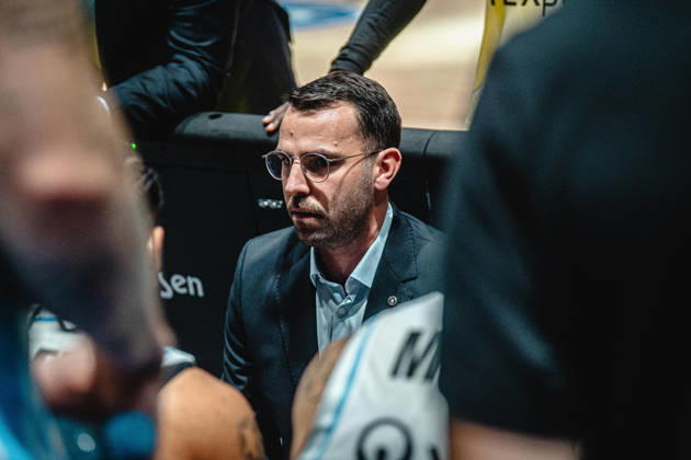 11.10.2026, xhfmx, Basketball easyCredit BBL Bundesliga, Frankfurt Skyliners - Veolia Towers Hamburg Benny Barloschky (Trainer Veolia Towers Hamburg) Frankfurt am Main