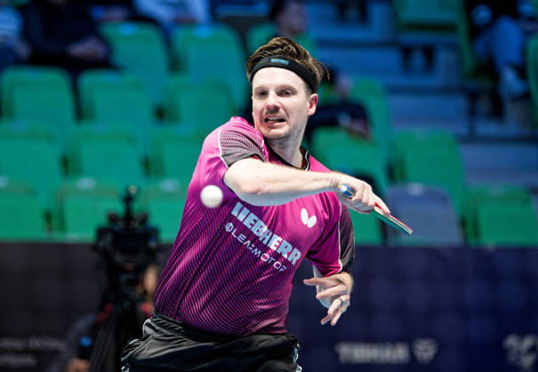 Ricardo Walther ASC Gruenwettersbach Germany (foto-ms1231b) at the 2026 European Table tennis, Tischtennis Championships in Ljubljana LJUBLJANA, SLOVENIA - 11 OCTOBER 2026: Ricardo Walther ASC Gruenwettersbach Germany (foto-ms1231b) in action at the European Table Tennis Championships in Stozice Arena, Ljubljana, Slovenia (Photo by Manfred Schillings) Ljubljana Stozice Arena Slovenia