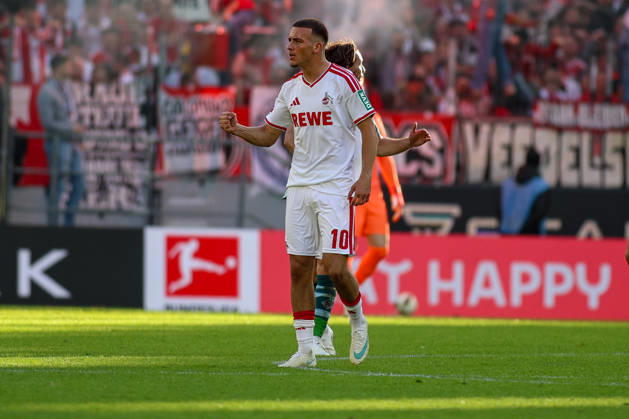 11.10.2026, GER, Fussball, Herren, Bundesliga , 1. Bundesliga, Saison 2026 2027, 1. FC Köln - VfL Borussia Mönchengladbach Said El Mala (KOE) Torjubel, jubelt nach seinem Treffer zum 2:1 Copyright: xSvenxHanischx