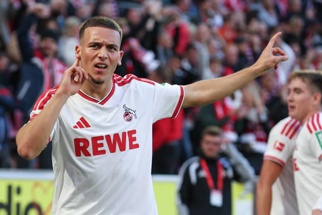 1. Bundesliga - 26 27 - 1. FC Köln - Borussia Mönchengladbach am 11.10.2026 im RheinEnergieSTADION in Köln Jubel, Torjubel, Torschuetze, Torschütze Said El Mala (Koeln 10) jubelt nach seinem Tor zum 2 zu 1