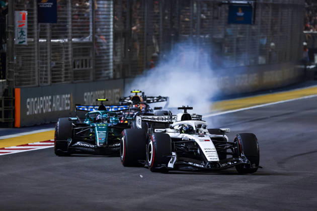 F1 - SINGAPORE GRAND PRIX 2026 11 PEREZ Sergio (mex), Cadillac F1 Team MAC-26, action during the 2026 Formula 1 Singapore Grand Prix, 17th round of the 2026 Formula One World Championship, WM, Weltmeisterschaft from October 9 to 11, 2026 on the Marina Bay Street Circuit, in Singapore, Singapore - SingaporeSingapore  Copyright: xDPPIx