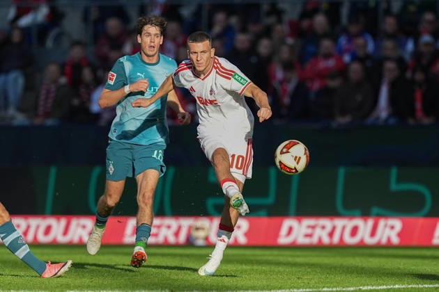 11.10.2026, xydrx, Herren, Fußball, 1.Bundesliga, 1.FC Köln - Borussia Mönchengladbach, Saison 2026 2027, RheinEnergieSTADION: Said El Mala (1.FC Köln, 10) erziehlt das 2:1 für den 1.FC Köln DFB regulations prohibit any use of photographs as image sequences and or quasi-video. Copyright: HMBxMedia YannisxDreimann