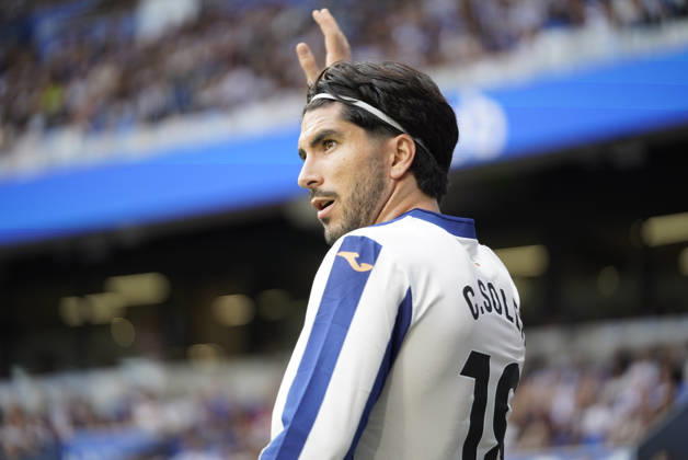 Carlos Soler of Real Sociedad seen during LaLiga EA Sports 26 27 game between teams of Real Sociedad and Deportivo la Coruna (Mickael Ducint Ball Raw Images) San Sebastian Estadio Anoeta Spain Copyright: xMickaelxDucintx mickaelducint_RealSociedad_Deportivo724