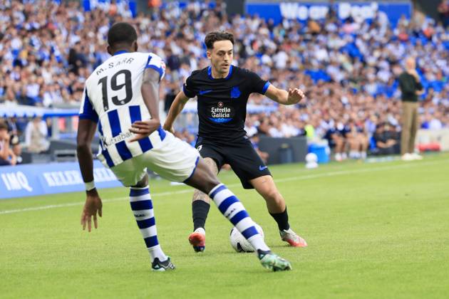 ESP: LaLiga EASports Real Sociedad - RC Deportivo La Coruna Luismi Cruz of RC Deportivo during LaLiga EA Sports match between Real Sociedad - RC Deportivo played at Anoeta Stadium in Gipuzcoa on October 11, 2026 in Spain Spain Futbol Copyright: xAgenciaxLOFx