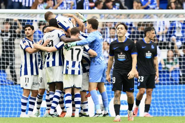 ESP: LaLiga EASports Real Sociedad - RC Deportivo La Coruna Luismi Cruz of RC Deportivo during LaLiga EA Sports match between Real Sociedad - RC Deportivo played at Anoeta Stadium in Gipuzcoa on October 11, 2026 in Spain Spain Futbol Copyright: xAgenciaxLOFx