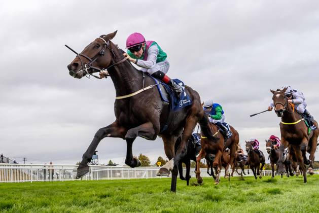 REPRO FREE *PRESS RELEASE NO REPRODUCTION FEE* EDITORIAL USE ONLY October Weekend Meeting 2026, Naas Racecourse, Kildare 11 10 2026 Colin Keane on Abbotsford wins The Colm White Bookmaker Beggar s End Handicap Colin Keane on Abbotsford 11 10 2026  Copyright: xx 2V7A4033