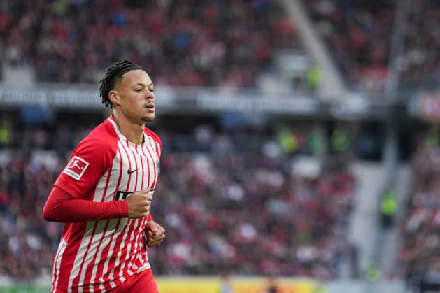 1. Bundesliga: SC Freiburg vs FC Schalke 04, 11.10.2026 Derry Scherhant (SC Freiburg, 7) 1. Bundesliga: SC Freiburg vs FC Schalke 04, Europa-Park-Stadion, 11.10.2026 DFB DFL REGULATIONS PROHIBIT ANY USE OF PHOTOGRAPHS AS IMAGE SEQUENCES AND OR QUASI-VIDEO. Copyright: xBEAUTIFULxSPORTS Boscox