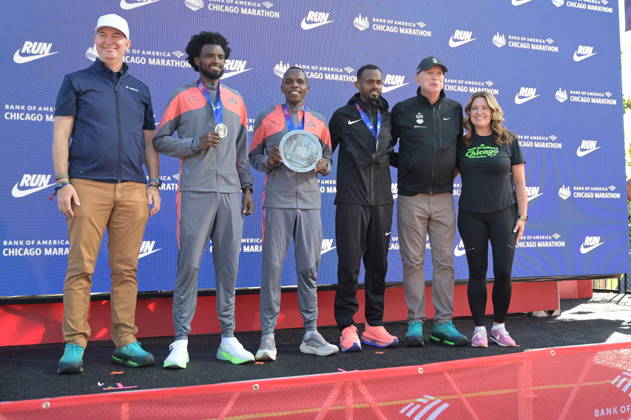 Chicago Marathon 2026 CHICAGO, ILLINOIS - OCTOBER 11: Kenyan runner Amos Kipruto wins the men s professional division at the 48th Bank of America Chicago Marathon in Chicago, United States on October 11, 2026. Over 55,000 participants competed on the 26.2-mile course starting and finishing in Grant Park. Ethiopian runner Tadese Bikila took silver medal and Ethiopian runner Mikesa Mengesha took the bronze medal. Jacek Boczarski Anadolu Chicago United States. Editorial use only. Please get in touch for any other usage.  Copyright: x2026xAnadoluxJacekxBoczarskix