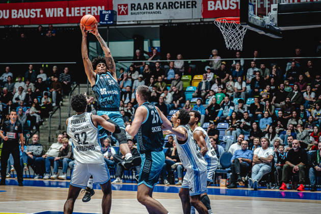 11.10.2026, xhfmx, Basketball easyCredit BBL Bundesliga, Frankfurt Skyliners - Veolia Towers Hamburg Roman Bedime (Skyliners Frankfurt) Frankfurt am Main