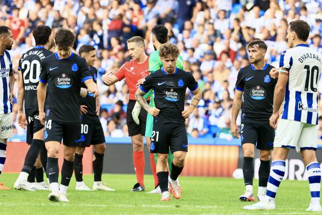 ESP: LaLiga EASports Real Sociedad - RC Deportivo La Coruna Mario Soriano of RC Deportivo during LaLiga EA Sports match between Real Sociedad - RC Deportivo played at Anoeta Stadium in Gipuzcoa on October 11, 2026 in Spain Spain Futbol Copyright: xAgenciaxLOFx