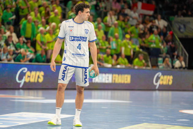 Im Bild: Samuel Zehnder (TBV Lemgo Lippe, 4) 11.10.2026, Fuechse Berlin - TVB Lemgo Lippe, HBL, Handball-Bundesliga, Saison 2026 27, Max-Schmeling-Halle Copyright: HMBxMedia xPascalxSpanehl