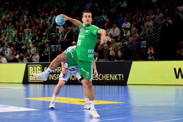 11.10.2026, GER Deutschland, Handball, 1.Bundesliga, 27.08.2026, Saison 2026 2027, Berlin, Fuechse Berlin vs TBV Lemgo Lippe Freiwurf von Tim Freihoefer ( Fuechse Berlin 20 ) nordphoto GmbH Engler Berlin Max-Schmeling-Halle Berlin Deutschland Copyright: xNordphotox xEnglerx