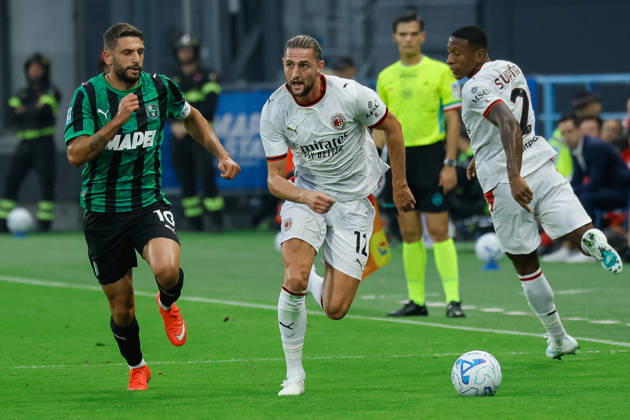 IPA89560320 - Milan s Adrien Rabiot during the US Sassuolo vs. AC Milan Italian Serie A soccer match in Reggio Emilia, Italy, on October 11, 2026  Copyright: xLucaxDiliberto IPAxSportx xx IPA89560320